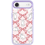 Custodia magnetica per telefono con motivo a farfalla e coniglio bianco., For iPhone 17 Pro Max, For iPhone 17 Pro, For iPhone 17, For iPhone Air