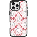Custodia magnetica per telefono con motivo a farfalla e coniglio bianco., For iPhone 16 Pro Max, For iPhone 16 Pro, For iPhone 15 Pro Max, For iPhone 15 Pro