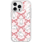 Custodia magnetica per telefono con motivo a farfalla e coniglio bianco., For iPhone 16 Pro Max, For iPhone 16 Pro, For iPhone 15 Pro Max, For iPhone 15 Pro