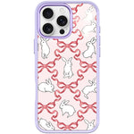 Custodia magnetica per telefono con motivo a farfalla e coniglio bianco., For iPhone 16 Pro Max, For iPhone 16 Pro, For iPhone 15 Pro Max, For iPhone 15 Pro