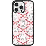 Custodia magnetica per telefono con motivo a farfalla e coniglio bianco., For iPhone 16 Pro Max, For iPhone 16 Pro, For iPhone 15 Pro Max, For iPhone 15 Pro