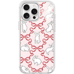 Custodia magnetica per telefono con motivo a farfalla e coniglio bianco., For iPhone 16 Pro Max, For iPhone 16 Pro, For iPhone 15 Pro Max, For iPhone 15 Pro
