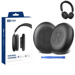 XDcase 1 paio di cuscinetti auricolari in similpelle, ricambio per cuffie, con strumento di estrazione, For Jabra Elite 45h / Evolve2 65