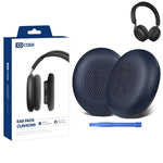 XDcase 1 paio di cuscinetti auricolari in similpelle, ricambio per cuffie, con strumento di estrazione, For Jabra Elite 45h / Evolve2 65