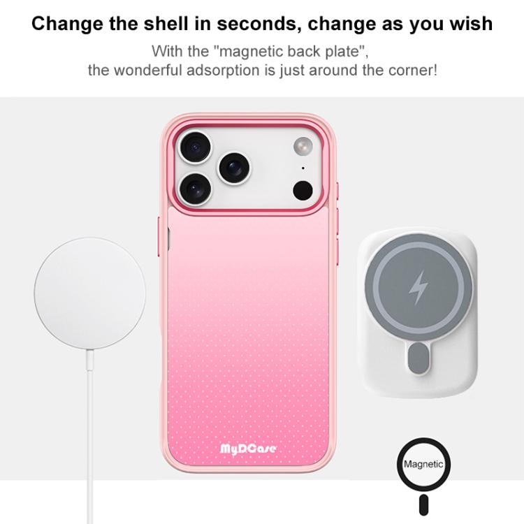 Custodia magnetica per telefono con motivo a pois rosso rosato, For iPhone 17 Pro Max, For iPhone 17 Pro, For iPhone 17, For iPhone Air