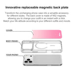 Custodia magnetica per telefono con motivo a pois rosso rosato, For iPhone 17 Pro Max, For iPhone 17 Pro, For iPhone 17, For iPhone Air