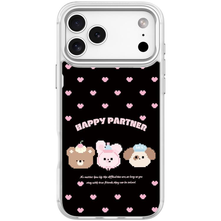 Custodia magnetica per telefono con motivo "Happy Partner", For iPhone 17 Pro Max, For iPhone 17 Pro, For iPhone 17, For iPhone Air