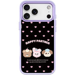 Custodia magnetica per telefono con motivo "Happy Partner", For iPhone 17 Pro Max, For iPhone 17 Pro, For iPhone 17, For iPhone Air