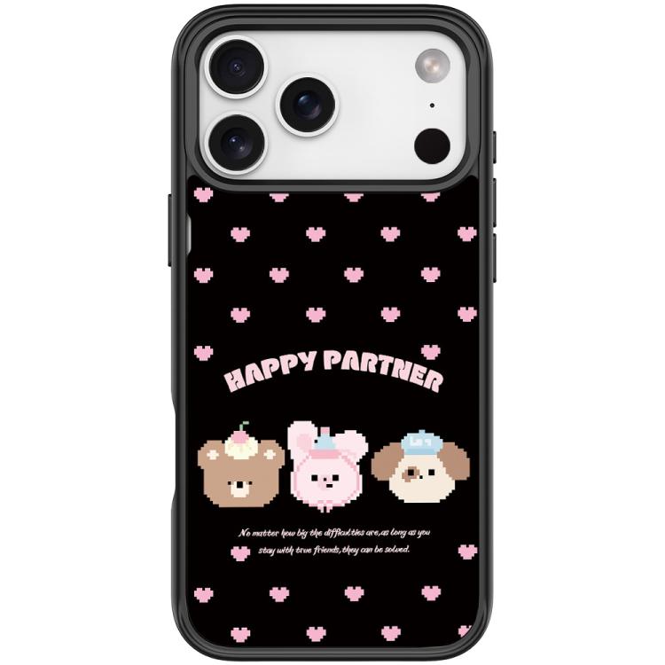 Custodia magnetica per telefono con motivo "Happy Partner", For iPhone 17 Pro Max, For iPhone 17 Pro, For iPhone 17, For iPhone Air
