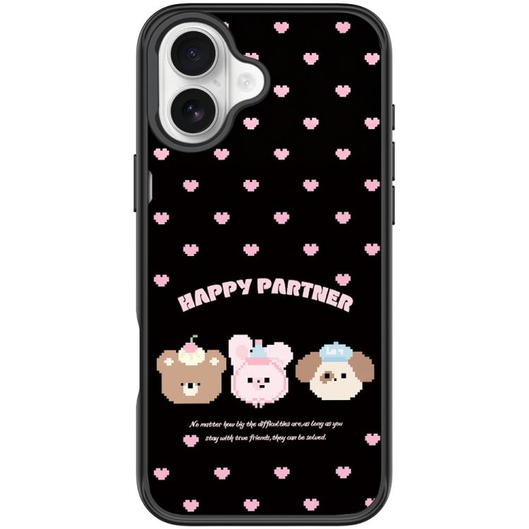 Custodia magnetica per telefono con motivo "Happy Partner", For iPhone 17 Pro Max, For iPhone 17 Pro, For iPhone 17, For iPhone Air