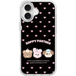 Custodia magnetica per telefono con motivo "Happy Partner", For iPhone 17 Pro Max, For iPhone 17 Pro, For iPhone 17, For iPhone Air