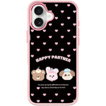 Custodia magnetica per telefono con motivo "Happy Partner", For iPhone 17 Pro Max, For iPhone 17 Pro, For iPhone 17, For iPhone Air