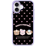 Custodia magnetica per telefono con motivo "Happy Partner", For iPhone 17 Pro Max, For iPhone 17 Pro, For iPhone 17, For iPhone Air