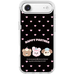 Custodia magnetica per telefono con motivo "Happy Partner", For iPhone 17 Pro Max, For iPhone 17 Pro, For iPhone 17, For iPhone Air
