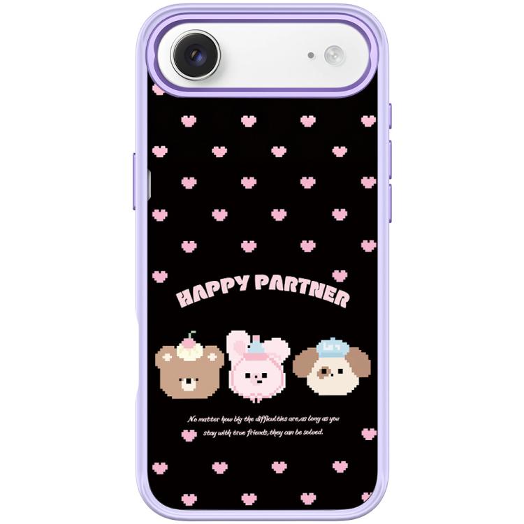 Custodia magnetica per telefono con motivo "Happy Partner", For iPhone 17 Pro Max, For iPhone 17 Pro, For iPhone 17, For iPhone Air