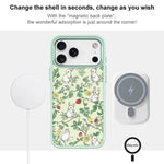 Custodia magnetica per telefono con motivo a coniglio e rami, For iPhone 17 Pro Max, For iPhone 17 Pro, For iPhone 17, For iPhone Air