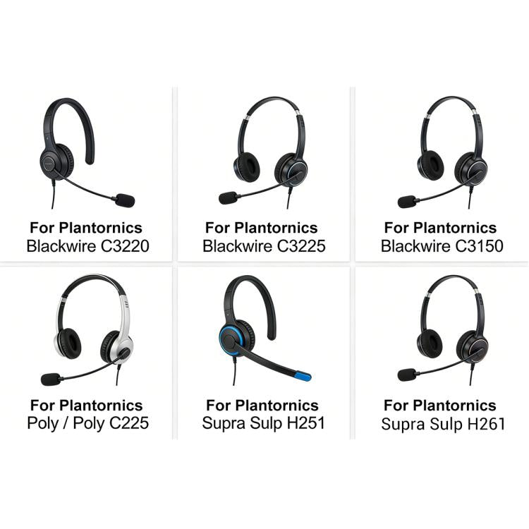 XDcase 1 paio di cuscinetti auricolari di ricambio con strumento di estrazione, For Plantronics C3220 / C3225 / C3210