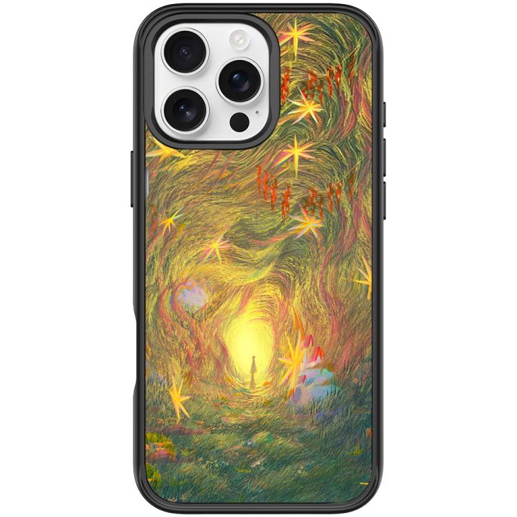 Custodia magnetica per telefono con motivo "Ingresso dei sogni", For iPhone 16 Pro Max, For iPhone 16 Pro, For iPhone 15 Pro Max, For iPhone 15 Pro