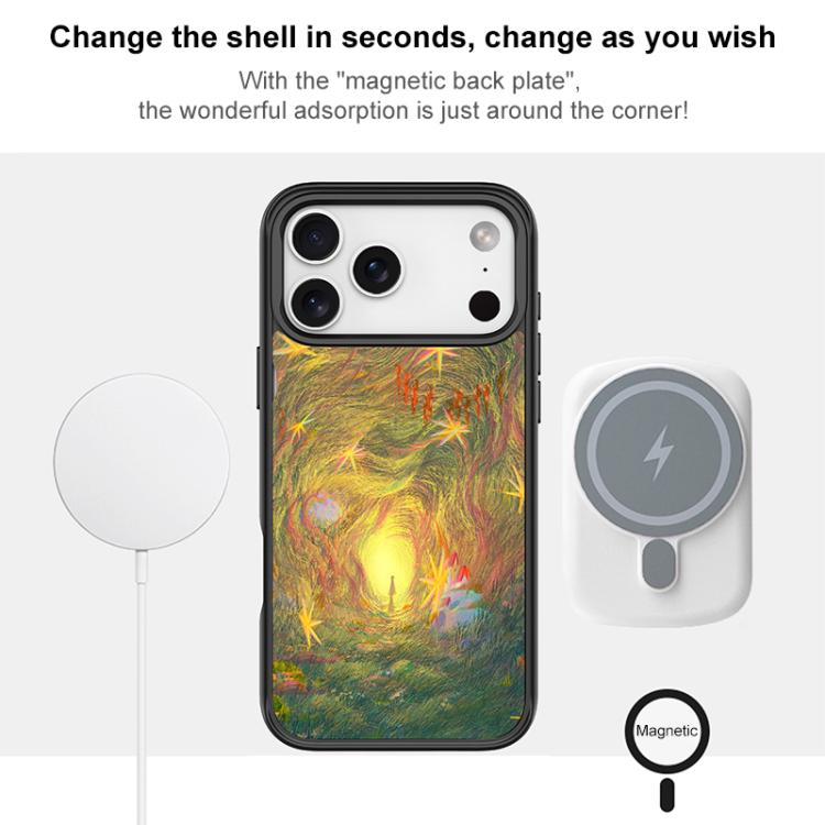 Custodia magnetica per telefono con motivo "Ingresso dei sogni", For iPhone 17 Pro Max, For iPhone 17 Pro, For iPhone 17, For iPhone Air