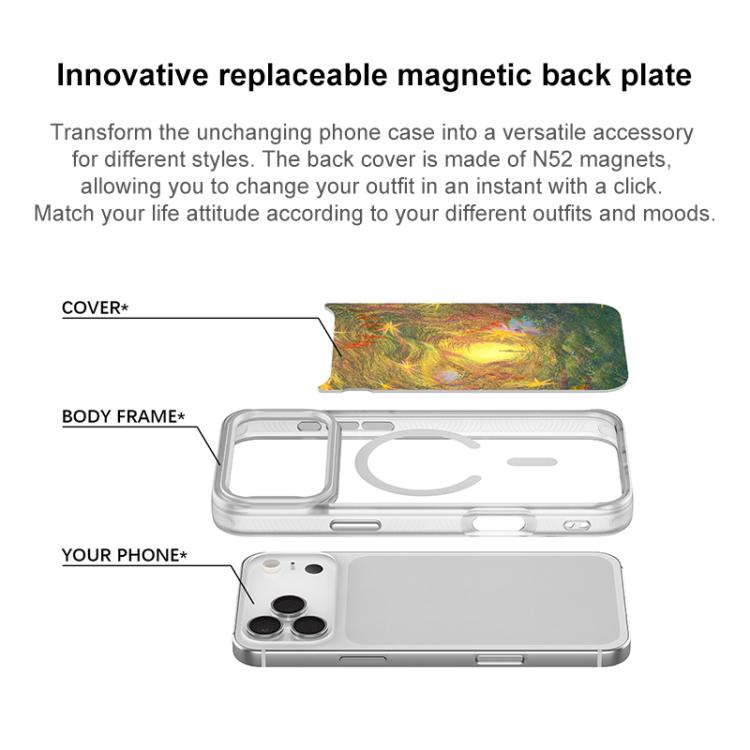Custodia magnetica per telefono con motivo "Ingresso dei sogni", For iPhone 17 Pro Max, For iPhone 17 Pro, For iPhone 17, For iPhone Air