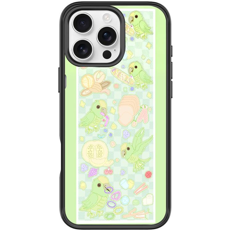 Custodia magnetica per telefono con motivo pappagallo verde, For iPhone 16 Pro Max, For iPhone 16 Pro, For iPhone 15 Pro Max, For iPhone 15 Pro