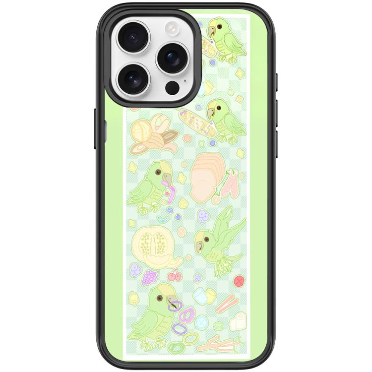 Custodia magnetica per telefono con motivo pappagallo verde, For iPhone 16 Pro Max, For iPhone 16 Pro, For iPhone 15 Pro Max, For iPhone 15 Pro