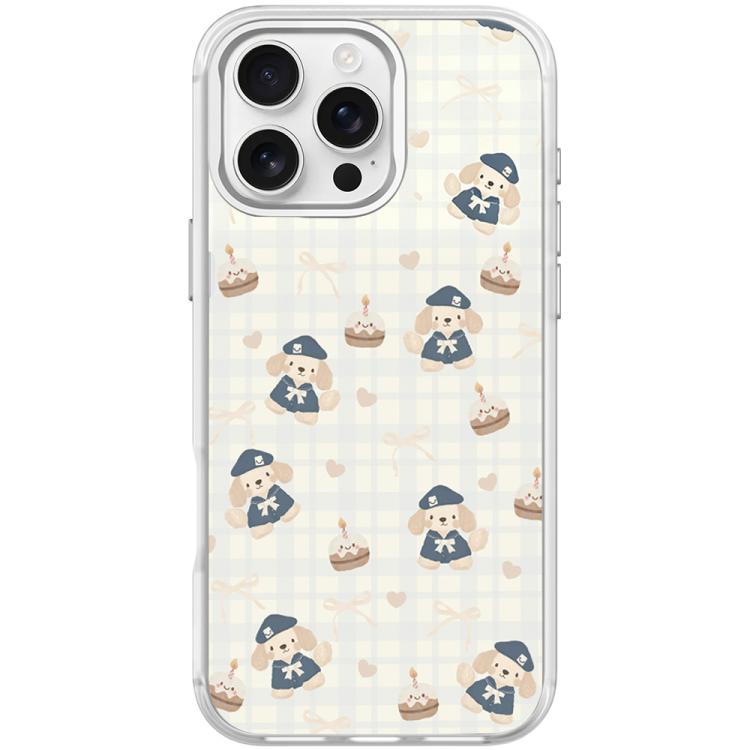 Adorabile custodia magnetica per telefono con motivo cucciolo di berretto., For iPhone 16 Pro Max, For iPhone 16 Pro, For iPhone 15 Pro Max, For iPhone 15 Pro