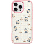 Adorabile custodia magnetica per telefono con motivo cucciolo di berretto., For iPhone 16 Pro Max, For iPhone 16 Pro, For iPhone 15 Pro Max, For iPhone 15 Pro