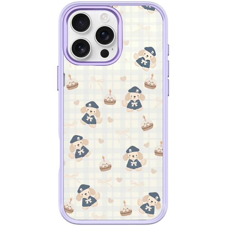 Adorabile custodia magnetica per telefono con motivo cucciolo di berretto., For iPhone 16 Pro Max, For iPhone 16 Pro, For iPhone 15 Pro Max, For iPhone 15 Pro