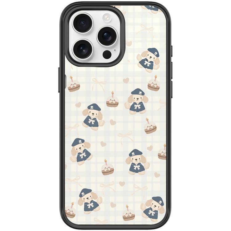 Adorabile custodia magnetica per telefono con motivo cucciolo di berretto., For iPhone 16 Pro Max, For iPhone 16 Pro, For iPhone 15 Pro Max, For iPhone 15 Pro
