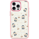 Adorabile custodia magnetica per telefono con motivo cucciolo di berretto., For iPhone 16 Pro Max, For iPhone 16 Pro, For iPhone 15 Pro Max, For iPhone 15 Pro