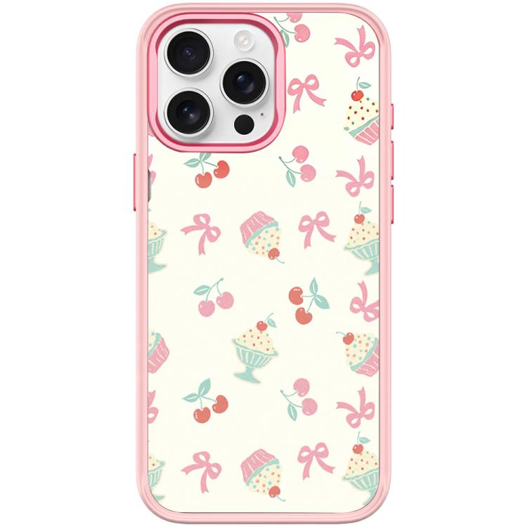 Custodia magnetica per telefono con motivo torta di ciliegie, For iPhone 16 Pro Max, For iPhone 16 Pro, For iPhone 15 Pro Max, For iPhone 15 Pro