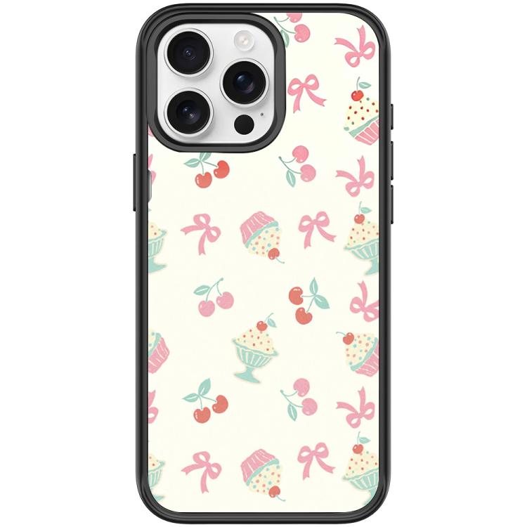 Custodia magnetica per telefono con motivo torta di ciliegie, For iPhone 16 Pro Max, For iPhone 16 Pro, For iPhone 15 Pro Max, For iPhone 15 Pro