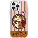 Adorabile custodia magnetica per telefono con motivo gatto e caffè., For iPhone 16 Pro Max, For iPhone 16 Pro, For iPhone 15 Pro Max, For iPhone 15 Pro