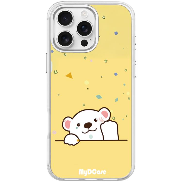Custodia magnetica per telefono con motivo orsetto che saluta, For iPhone 16 Pro Max, For iPhone 16 Pro, For iPhone 15 Pro Max, For iPhone 15 Pro