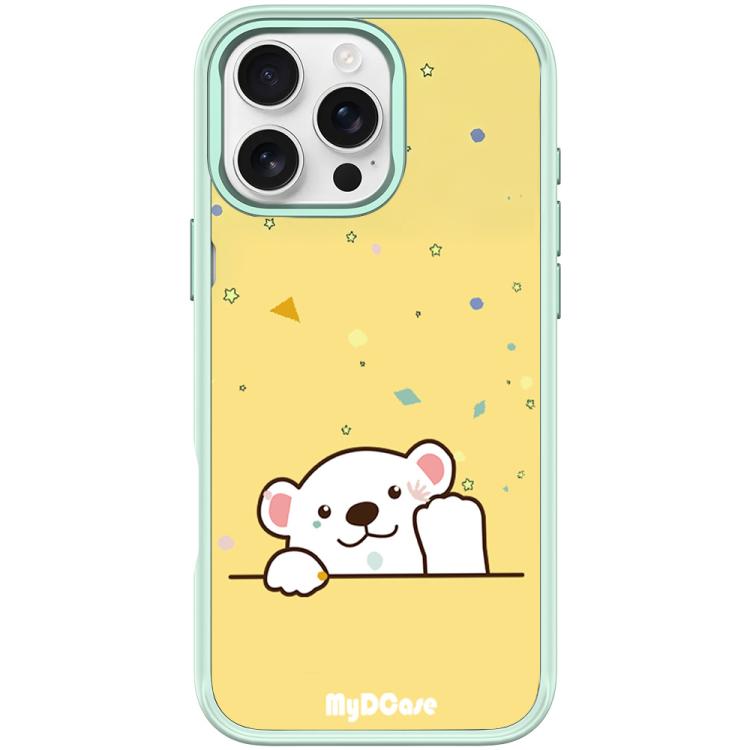 Custodia magnetica per telefono con motivo orsetto che saluta, For iPhone 16 Pro Max, For iPhone 16 Pro, For iPhone 15 Pro Max, For iPhone 15 Pro