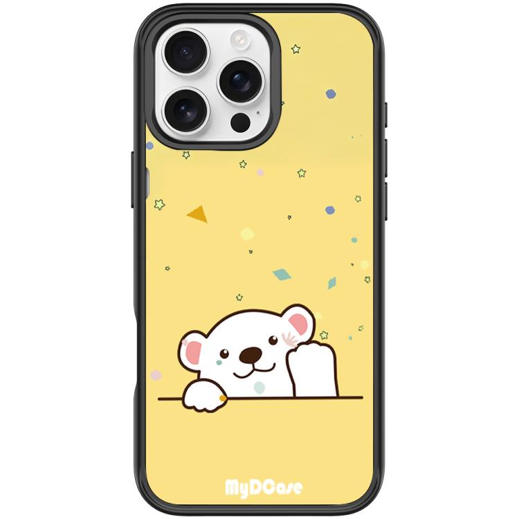 Custodia magnetica per telefono con motivo orsetto che saluta, For iPhone 16 Pro Max, For iPhone 16 Pro, For iPhone 15 Pro Max, For iPhone 15 Pro