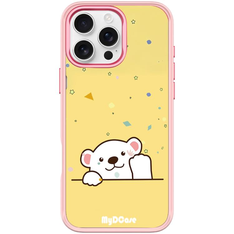 Custodia magnetica per telefono con motivo orsetto che saluta, For iPhone 16 Pro Max, For iPhone 16 Pro, For iPhone 15 Pro Max, For iPhone 15 Pro