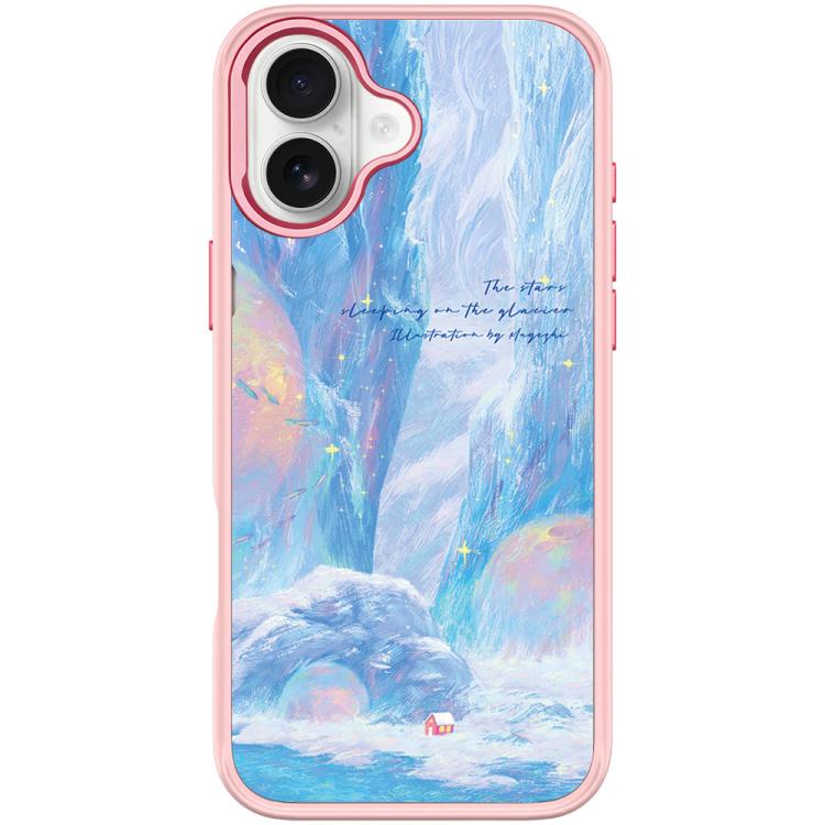 Custodia magnetica per telefono con motivo "Casa Rossa Ghiacciaio", For iPhone 17 Pro Max, For iPhone 17 Pro, For iPhone 17, For iPhone Air