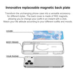 Custodia magnetica per telefono con motivo "Casa Rossa Ghiacciaio", For iPhone 16 Pro Max, For iPhone 16 Pro, For iPhone 15 Pro Max, For iPhone 15 Pro