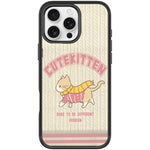 Adorabile custodia magnetica per telefono con motivo a gatto in lana, For iPhone 16 Pro Max, For iPhone 16 Pro, For iPhone 15 Pro Max, For iPhone 15 Pro