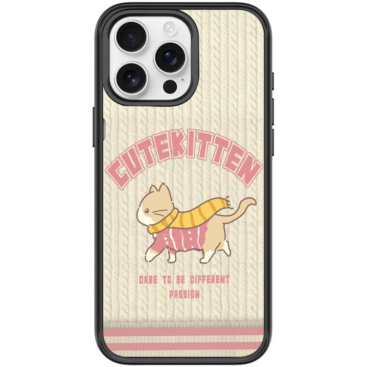 Adorabile custodia magnetica per telefono con motivo a gatto in lana, For iPhone 16 Pro Max, For iPhone 16 Pro, For iPhone 15 Pro Max, For iPhone 15 Pro