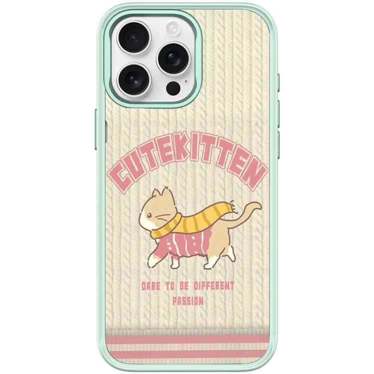 Adorabile custodia magnetica per telefono con motivo a gatto in lana, For iPhone 16 Pro Max, For iPhone 16 Pro, For iPhone 15 Pro Max, For iPhone 15 Pro