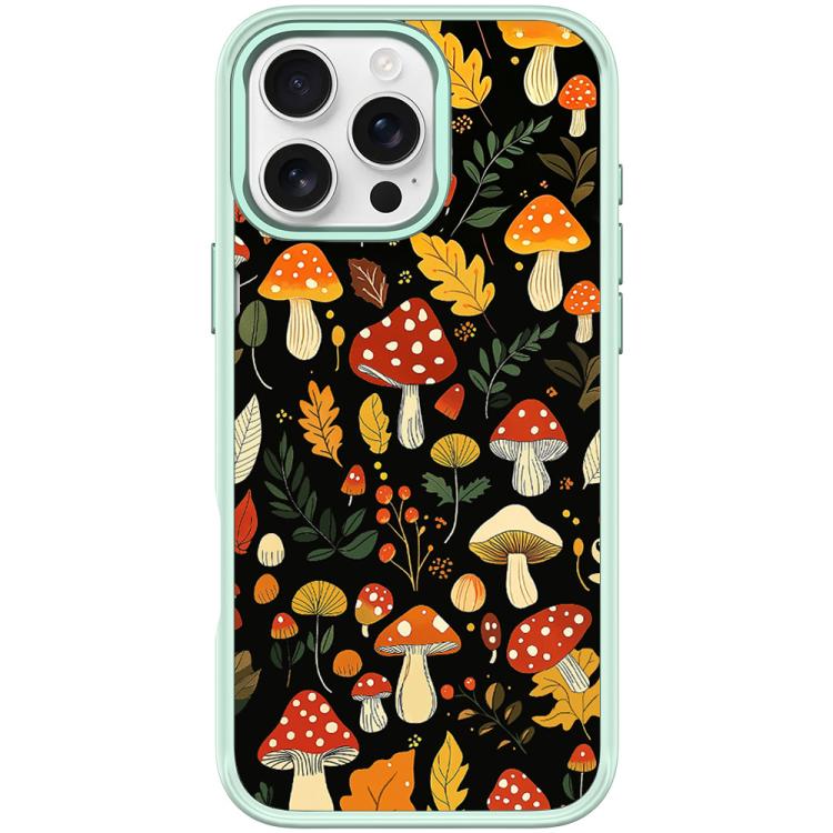 Custodia magnetica per telefono con motivo funghi della giungla, For iPhone 16 Pro Max, For iPhone 16 Pro, For iPhone 15 Pro Max, For iPhone 15 Pro
