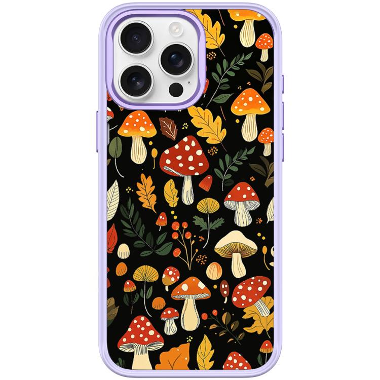 Custodia magnetica per telefono con motivo funghi della giungla, For iPhone 16 Pro Max, For iPhone 16 Pro, For iPhone 15 Pro Max, For iPhone 15 Pro