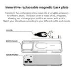 Custodia magnetica per telefono con motivo ragazza dai capelli corti in stile schizzo, For iPhone 16 Pro Max, For iPhone 16 Pro, For iPhone 15 Pro Max, For iPhone 15 Pro