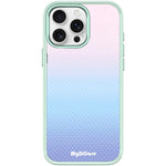 Custodia magnetica per telefono con motivo a pois azzurri, For iPhone 16 Pro Max, For iPhone 16 Pro, For iPhone 15 Pro Max, For iPhone 15 Pro