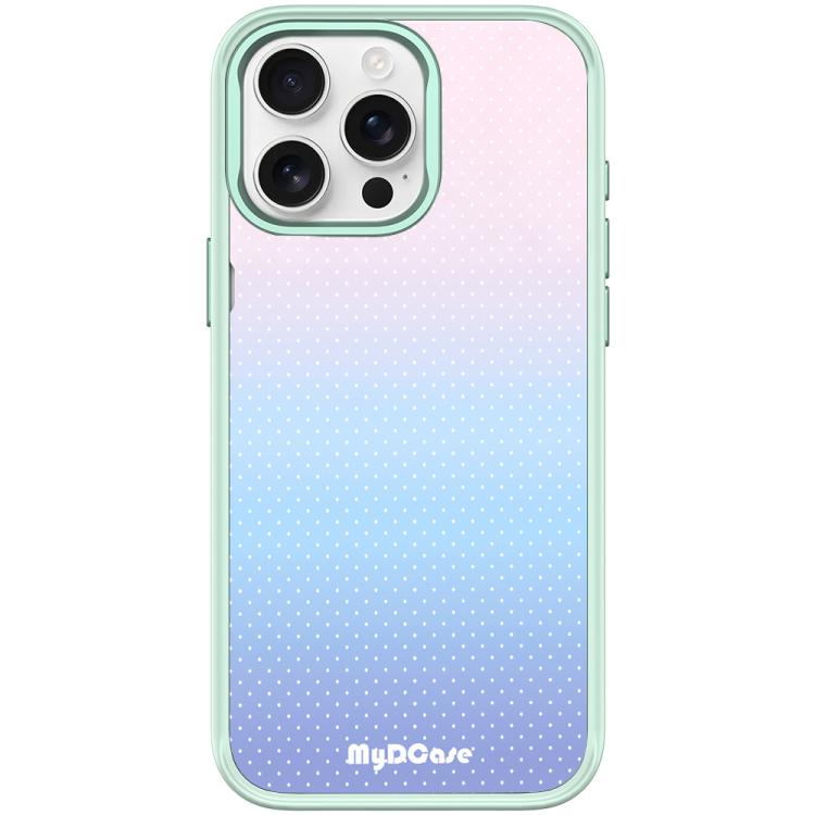 Custodia magnetica per telefono con motivo a pois azzurri, For iPhone 16 Pro Max, For iPhone 16 Pro, For iPhone 15 Pro Max, For iPhone 15 Pro