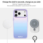 Custodia magnetica per telefono con motivo a pois azzurri, For iPhone 16 Pro Max, For iPhone 16 Pro, For iPhone 15 Pro Max, For iPhone 15 Pro