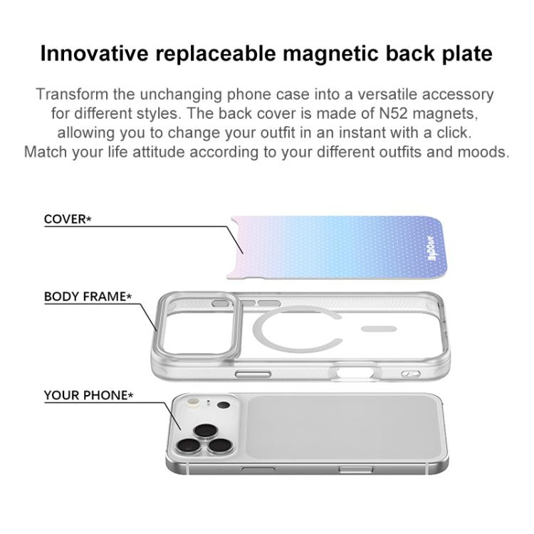 Custodia magnetica per telefono con motivo a pois azzurri, For iPhone 17 Pro Max, For iPhone 17 Pro, For iPhone 17, For iPhone Air